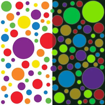 Produktbild von Leuchtsticker – MEHRFARBIGE PUNKTE – Fluoreszierender Wand-/Deckensticker für Kinder – 160 x 120 cm