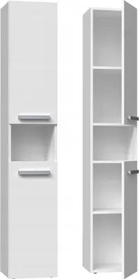 Produktbild von Badezimmerschrank NEL I 31x30x174 cm  weiß matt