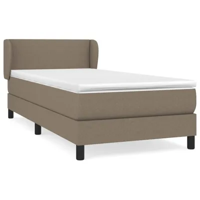 Produktbild von vidaXL Boxspringbett mit Matratze Taupe 90x200 cm Stoff