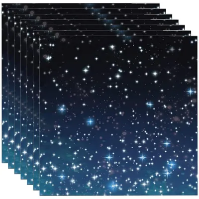 Immagine prodotto di Tovaglioli di carta per festa di compleanno a tema spaziale, 20 pezzi, colore blu, dimensioni 33x33 cm. Ideali per decorazioni di feste per bambini