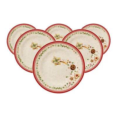 Produktbild von Villeroy & Boch Winter Bakery Delight Frühstücksteller Sternschnuppe ø 21,5 cm 6er Set