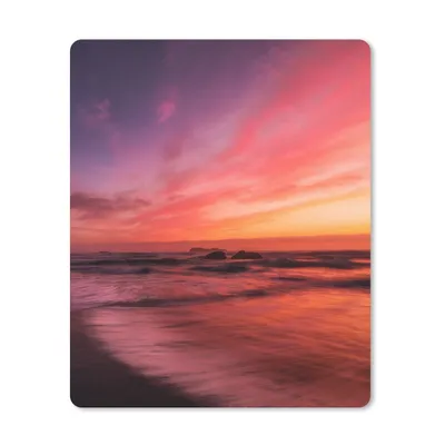 Produktbild von MuchoWow® Mauspad Mousepad Strand - Meer - Natur - Abend 30x40 cm - Mousepads - Maus Mat - Pad - Mausunterlage - Mausmatten