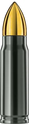 Produktbild von Große Thermosflasche in Patronenform, Dunkelgrün