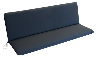 Produktbild von Auflage für 3-Sitzer Bank 140x88 cm aus Baumwolle und Polyester Anthrazit