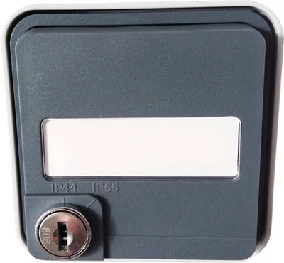 Produktbild von Hager 47393505, Grau, IP55, 76 mm, 76 mm, 1 Stück(e), 250 V