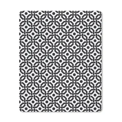 Produktbild von MuchoWow® Mauspad Mousepad Schwarz - Geometrie - Design 30x40 cm - Mousepads - Maus Mat - Pad - Mausunterlage - Mausmatten