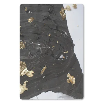 Produktbild von MuchoWow® Mauspad Mousepad Marmor - Schwarz - Gold - Weiß 40x60 cm - Mousepads - Maus Mat - Pad - Mausunterlage - Schreibtisch Accesoire
