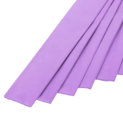 Productafbeelding van Kreppepapier - 10 stuks - Voor knutselen en decoreren - Lichtpaars, 98 cm x 50 cm