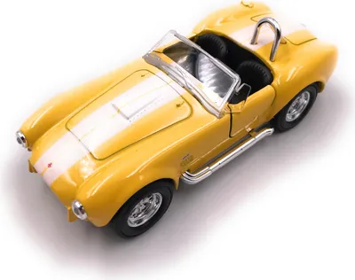 Image de Onwomania Shelby Cobra Modellauto Cabrio Sportwagen Oldtimer Auto Gelb Mst. 1:34