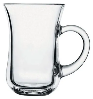 Produktbild von 6x Teegläser von Pasabahce Teeglas mit Henkel | Trinkglaser Cay Bardagi Tee Keyif