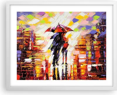 Produktbild von Gerahmtes Poster - Weißer Rahmen - gehen liebhaber - 50x40 cm - Wand Bild - Wanddeko - Wandbilder - Kunstposter - Wandposter - Bilderrahmen - Bilder - Kunstdruck - Wandbild - P2WAA50x40-3527