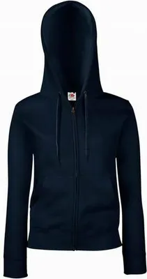 Produktbild von Damen-Sweatshirt mit Kapuze Premium mit Kapuze Sweatjacke - Deep Marine, M