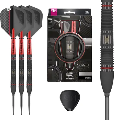 Produktbild von Target Darts Scope Steel Tip Dartpfeile 23G Barrel 02 - 90% Wolfram mit Swiss Point Spitzen