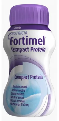 Imagen del producto de NUTRICIA FORTIMEL COMPACT, proteína de sabor neutro, 4 botellas de 125 ml