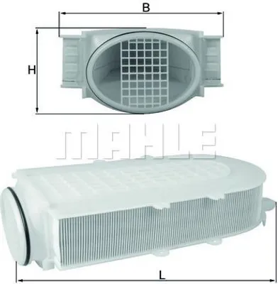 Produktbild von Luftfilter MAHLE LX 2991/1 für BMW X5 (F15, F85) Filtereinsatz