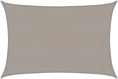 Produktbild von vidaXL Sonnensegel 160 g/m² Rechteckig Hellgrau 3x4 m HDPE