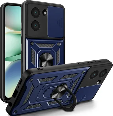 Produktbild von Outdoor Panzer Hülle für Xiaomi Redmi A5 Handyhülle mit Kameraschutz Ringhalter Case in Blau