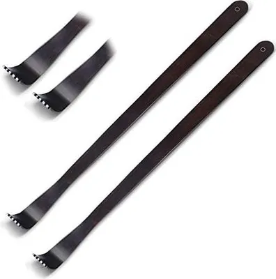 Produktbild von 2 Stück Holz Rückenkratzer Holz Körperentspannung Massagegerät Langer Rückenkratzer für Juckreiz Linderung Körperentspannung