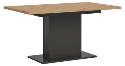 Produktbild von Esstisch ausziehbar Artisan Grau, 150-190 cm, Säulenfuß,