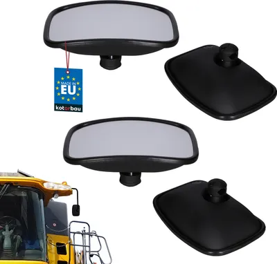 Productafbeelding van KOTARBAU® 2-delige set panoramische universele spiegels voor tractoren Buitenspiegels 265 x 185 mm Vrachtwagen tractor achteruitkijkspiegels met verstelknop Camper Telescoopspiegels