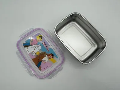 Produktbild von Kiddinx Brotdose Bibi und Tina Edelstahl Brotbox Vesperbox Kinder Brotdose