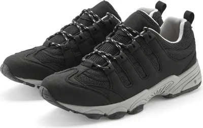 Produktbild von AUTHENTIC LE JOGGER Sneaker Schnürschuh, Freizeitschuh, Schnürhalbschuh, Wanderschuh schwarz/gelb Größe 46
