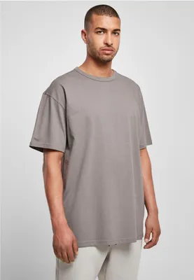 Produktbild von Urban Classics TB3085 | Organic Basic Tee Herren T-Shirt - Farbe: Asphalt - Größe: 5XL