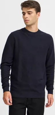 Produktbild von Casual Friday CFKARL Herren Pullover Strickpullover Feinstrick-Pullover mit Rippbündchen Rippkragen 100% Baumwolle Regular fit