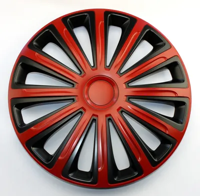 Produktbild von SET Radkappen Radzierblenden 4er Satz 15 Trend red-black