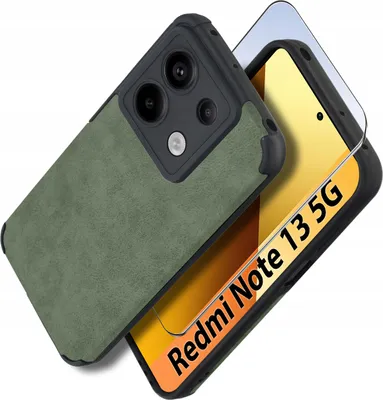 Obrázok produktu pre Xiaomi Redmi Note 13 5G silikónové kožené puzdro VINTAGE + sklo 9H