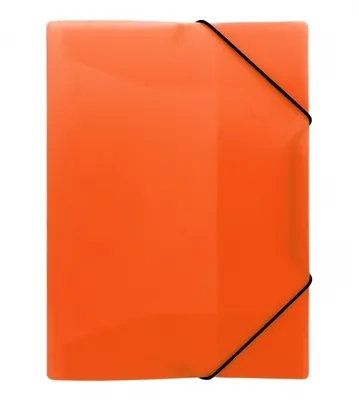 Produktbild von Pastellorangefarbene A4 Gummizugmappe für eine organisierte und stilvolle Ablage.