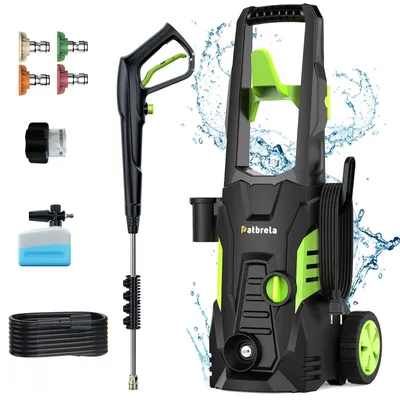 Immagine prodotto di Idropulitrice elettrica - Modello PW80 - 1800 W - 5000 PSI - 3,0 GPM - 4 ugelli - Tubo da 7 metri - Cavo da 7,6 metri
