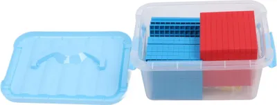 Image de Base Ten Blocks Kit de classe pour enfants, outils d'apprentissage des maths interactifs à manipuler