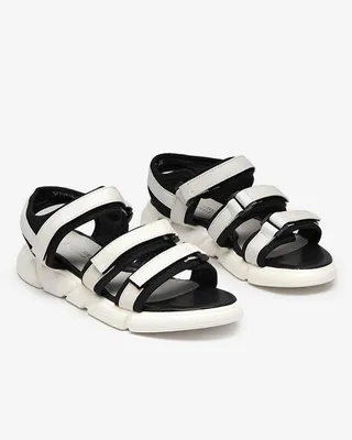 Produktbild von Mädchensandale mit Klettverschluss in weißen Mumin-Shoes, Größe 32