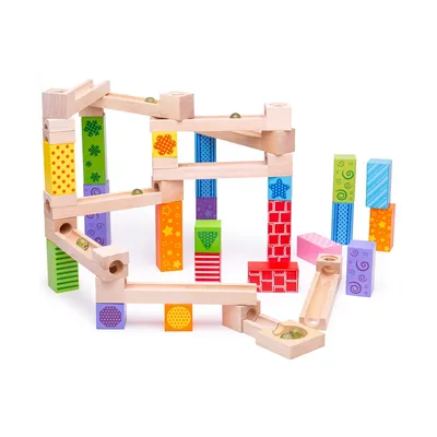 Obrázek produktu pro Bigjigs Toys Marble Run, Sada na stavění, 3 rok/roky, PVC