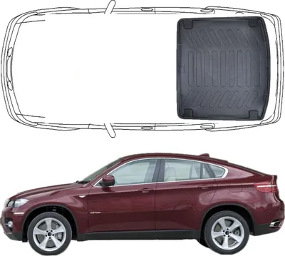 Produktbild von Trimak BMW X6 E71 2008 - 2014 Kofferraummatte Kofferraumwanne