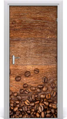 Produktbild von Tulup Türaufkleber 95x205 cm Dekorative Aufkleber Selbstklebend Wasserdichte Tapete Abnehmbar Schlafzimmer Wohnzimmer Wohnkultur - Kaffeebohnen