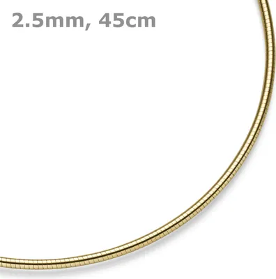 2-5mm-Halsreif-aus-585-Gelbgold-rund-45cm