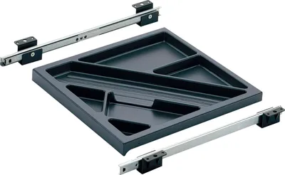 Produktbild von Hettich 9037044, 2 kg, Kunststoff, Stahl, Schwarz, 372 mm, 1 Stück(e)