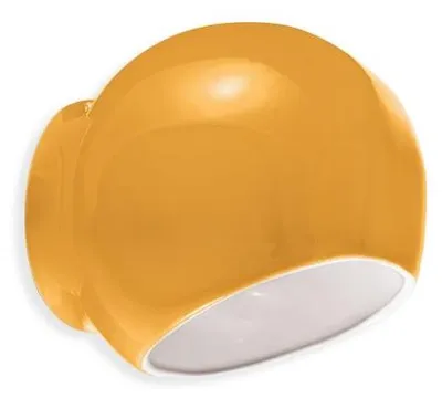Produktbild von Vintage Deco Wandleuchte Ayrton Keramik Gelb 1 Licht E27