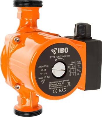 Immagine prodotto di IBO | Pompa Di Circolazione 25-40/180 - Nera - Lunga Durata - Energoefficiente - Regolazione A 3 Velocita
