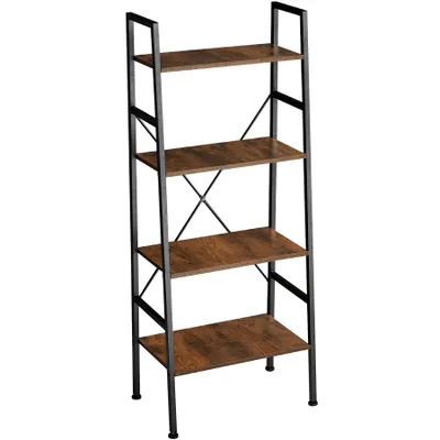 Produktbild von tectake® Leiterregal Newcastle inklusive Kippschutz, 57,5 x 35,5 x 139 cm