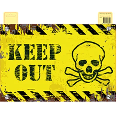 Produktbild von Türschild Keep out / Bleib draußen