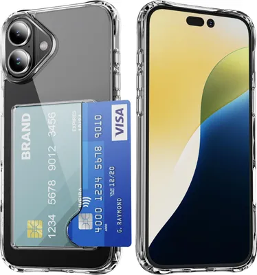 Produktbild von INF Transparente Acryl Handyhülle mit Kartenfach für iPhone 17