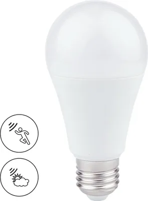 Produktbild von LED-Lampe 6W A60 E27 3000K Dämmerungs-Bewegungsmelder