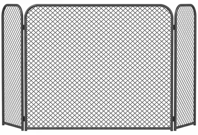 Produktbild von Kaminschutzgitter 3-Teiliges Faltbares Funkenschutzgitter 100x51cm