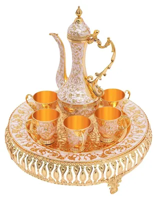 Imagen del producto de Juego de té con tazas y tetera