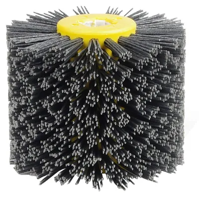 Image de Brosse de polissage en nylon pour le traitement du bois, grain 120