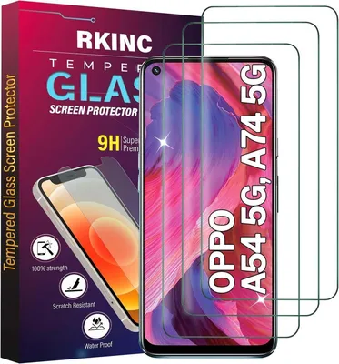 Obrázok produktu pre 3x ochranné sklo Oppo A54 A74 5G 0,33 mm odolné proti poškriabaniu