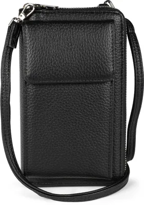Produktbild von styleBREAKER Damen Mini Bag Geldbörse mit RFID Schutz und Handyfach | Crossbody Umhängetasche mit Schultergurt | Portemonnaie und Handytasche in einem | 19 x 11 x 5,5 cm